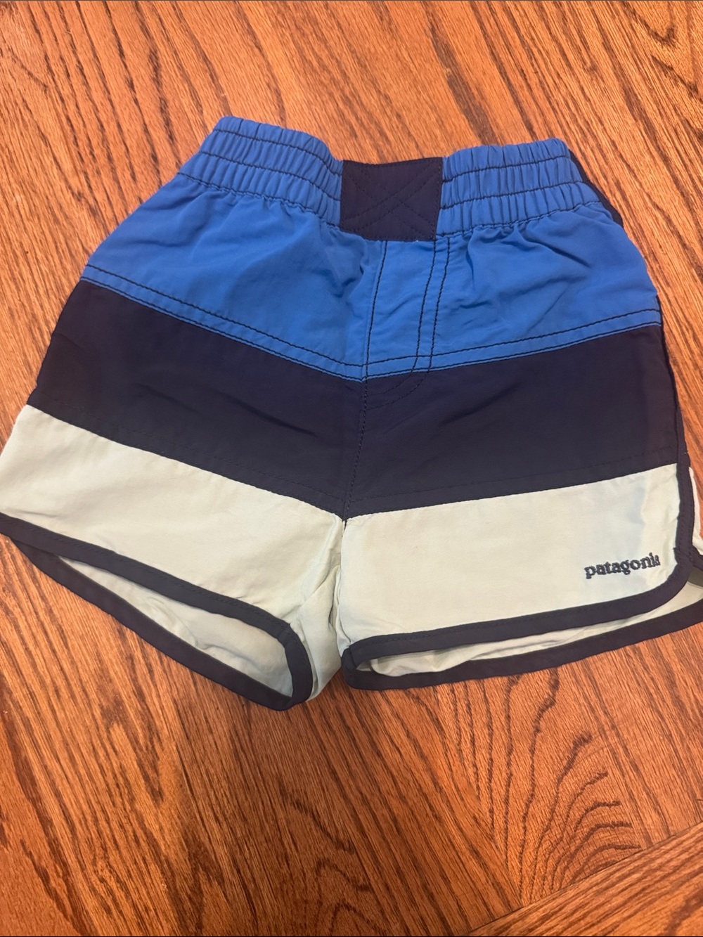 Patagonia Blue Colorblock Shorts 3T